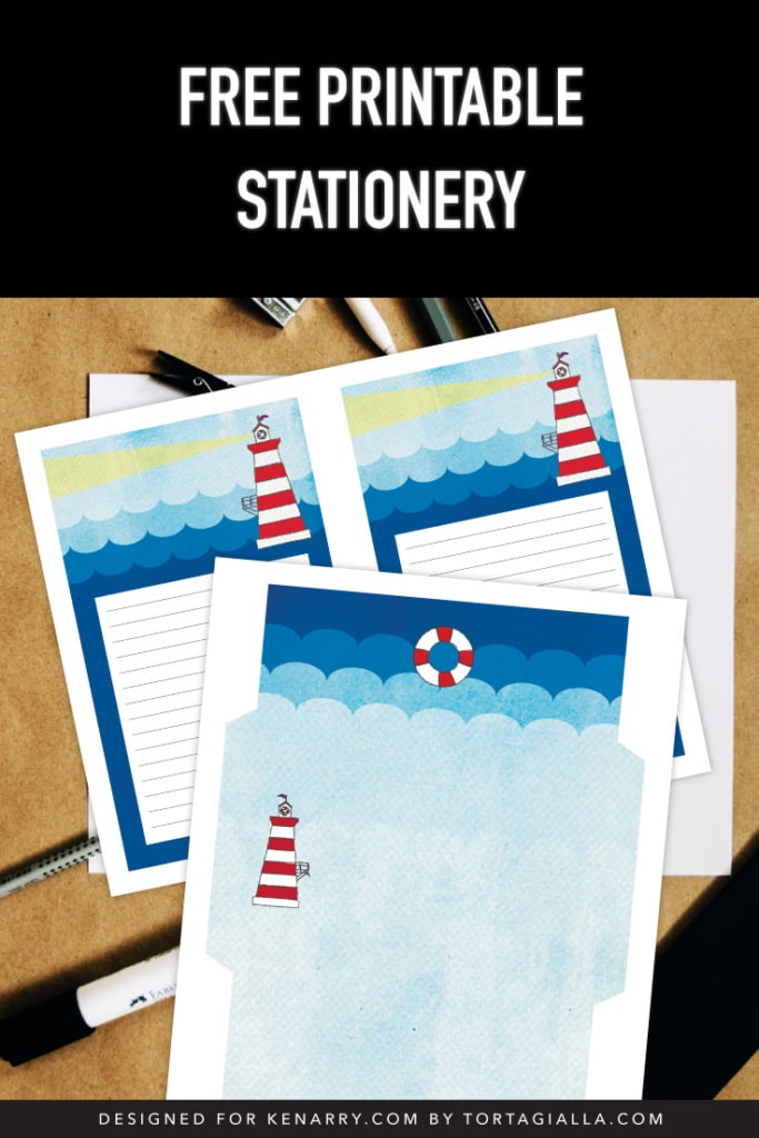 Free Printable Stationery Lighthouse Design - Ideas for the Home