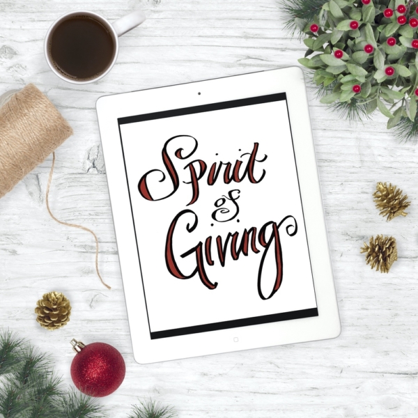 Spirit of Giving - Christmas Print - Digital Art