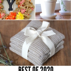 Collage of images from this post with text overlay "Best of 2020 Ideas for the Home"