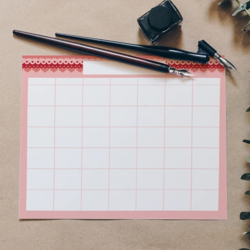 Free Printable Blank Calendar Templates - Ideas for the Home