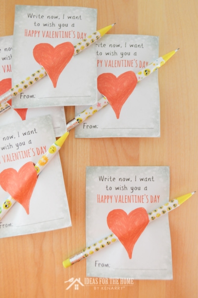 Pencil Valentines For Kids: Free Printable - Ideas for the Home