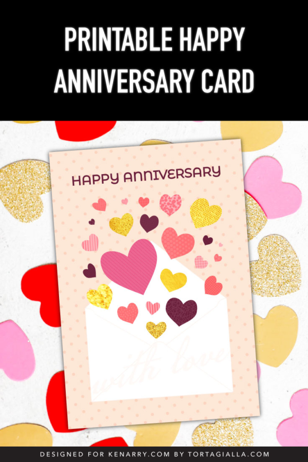 Printable Happy Anniversary Card Freebie - Ideas for the Home