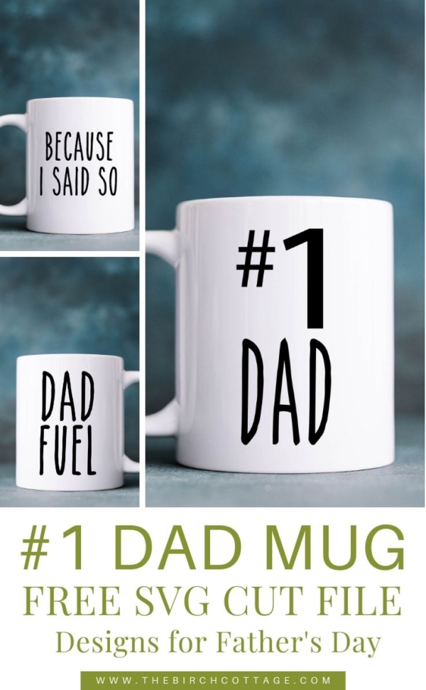 DIY Father's Day Mug with Free SVG Cut File - Ideas for the Home