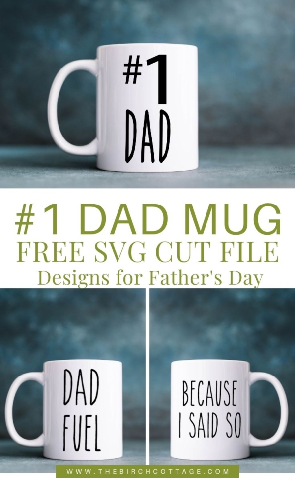 DIY Father's Day Mug with Free SVG Cut File | Ideas for the Home