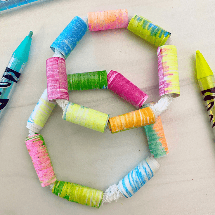 Easy to Make Colorful Paper Bracelets
