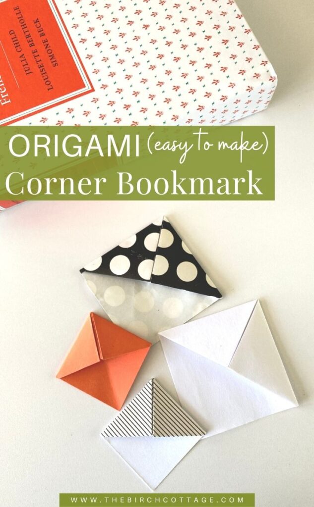 How to Make an Easy Origami Corner Bookmark - Ideas for the Home