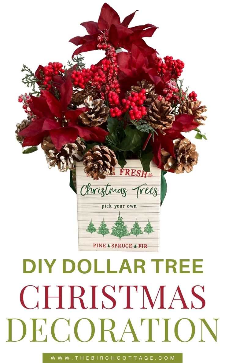 DIY Dollar Tree Christmas decoration.
