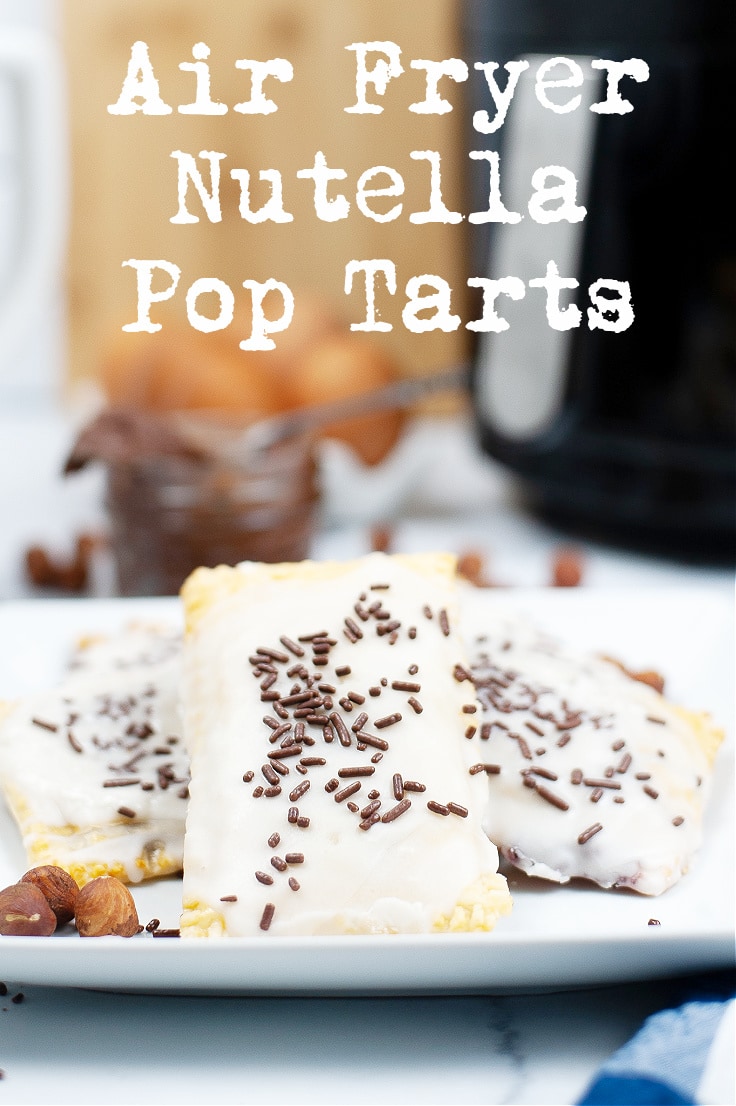Air fryer Nutella Pop Tarts.