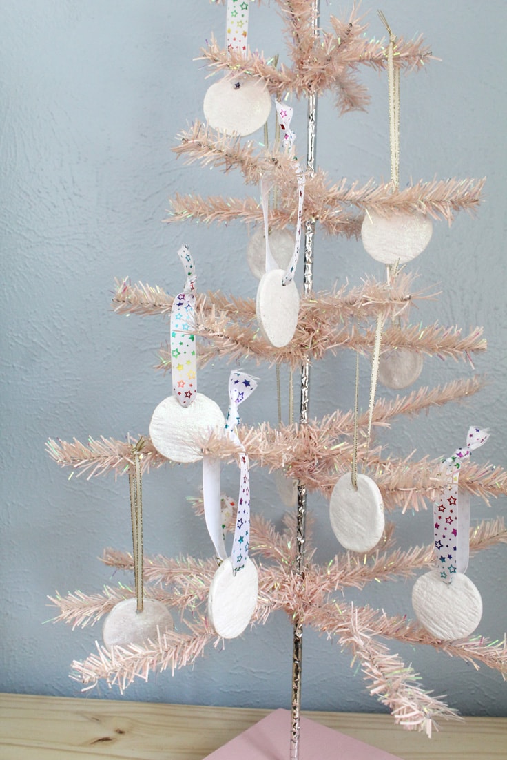Easy Salt Dough Ornament Recipe for Christmas Decorations.
