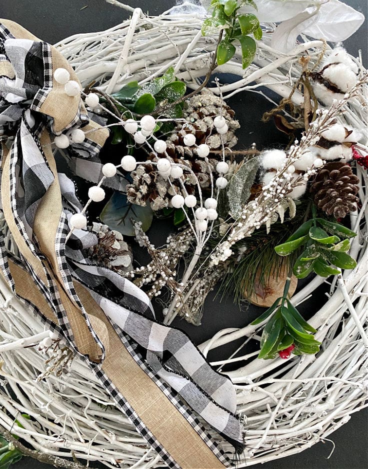 supplies for woodland winter wreath