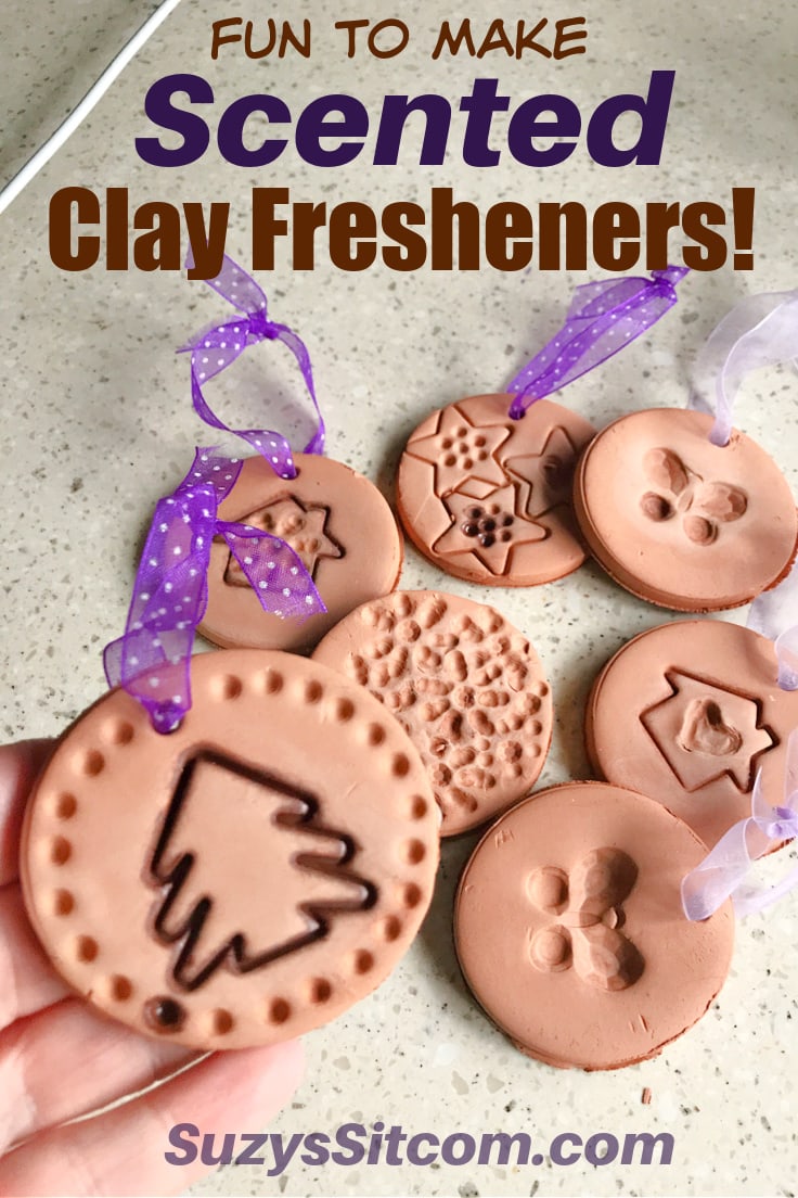 Fun to make scented clay fresheners.