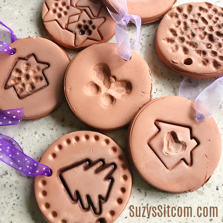 A pile of DIY clay air fresheners 