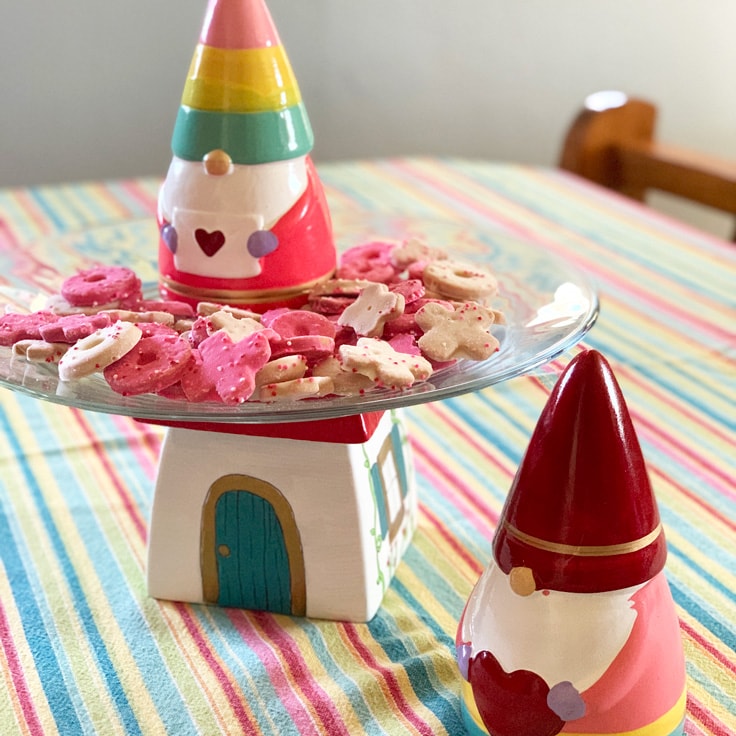 DIY Cake Stand Fairy and Gnome House