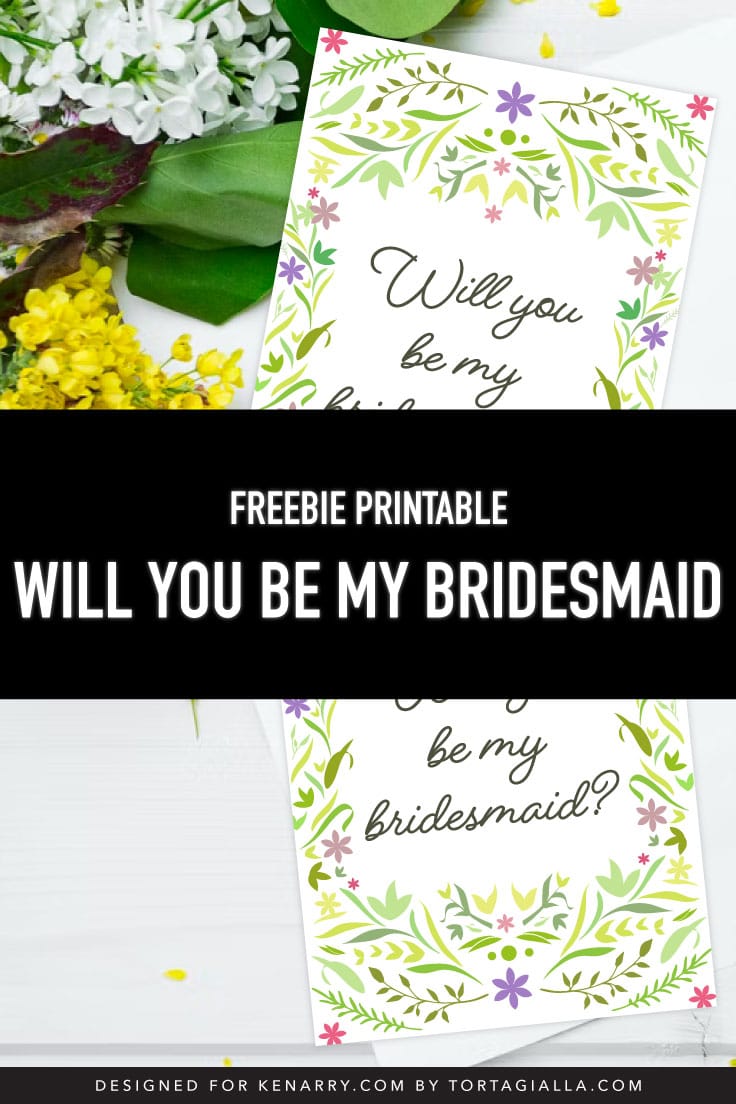 Will You Be My Bridesmaid Printable - Ideas for the Home