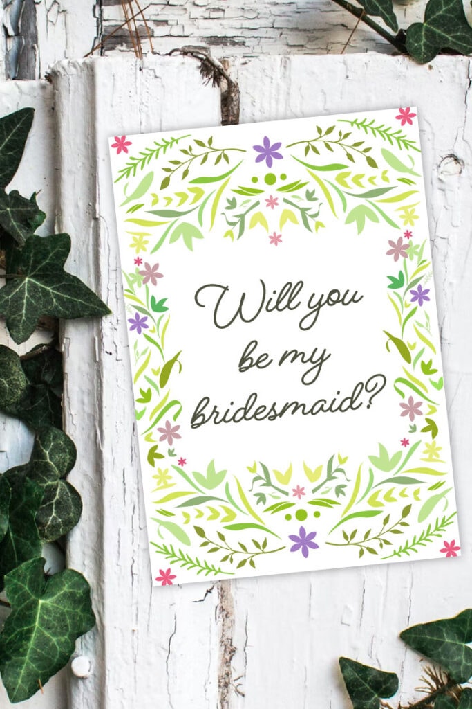 Will You Be My Bridesmaid Printable - Ideas for the Home
