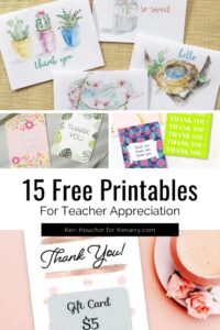 15 Free Teacher Appreciation Printable Cards - Ideas for the Home