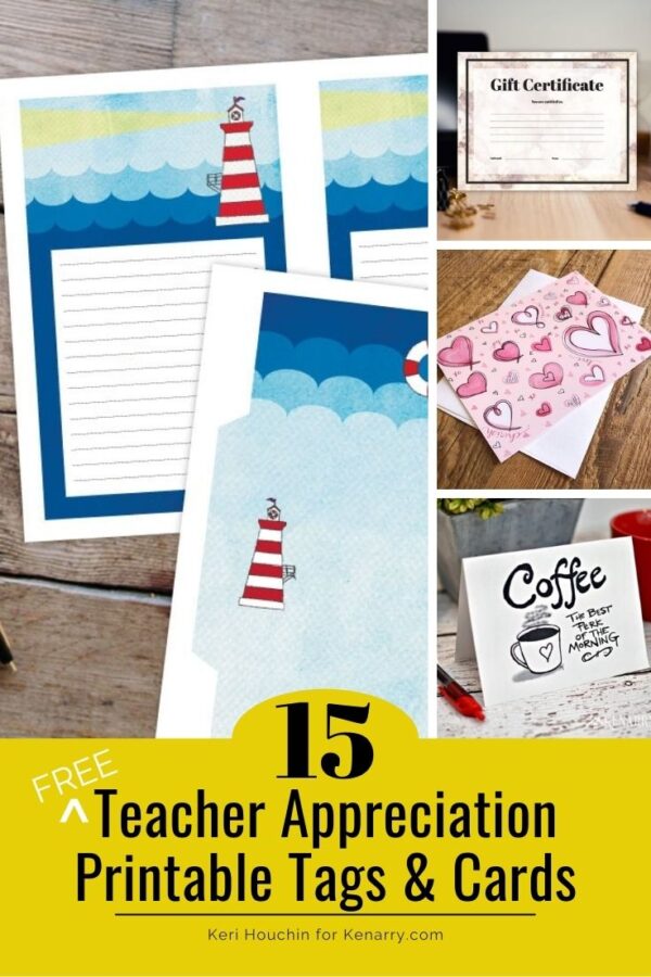 15 Free Teacher Appreciation Printable Cards - Ideas for the Home