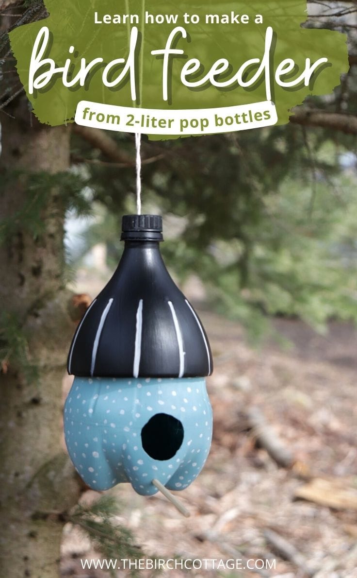 Learn how to make a bird feeder from 2-liter pop bottles.