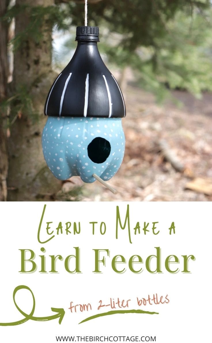 Learn to make a bird feeder from 2-liter bottles.