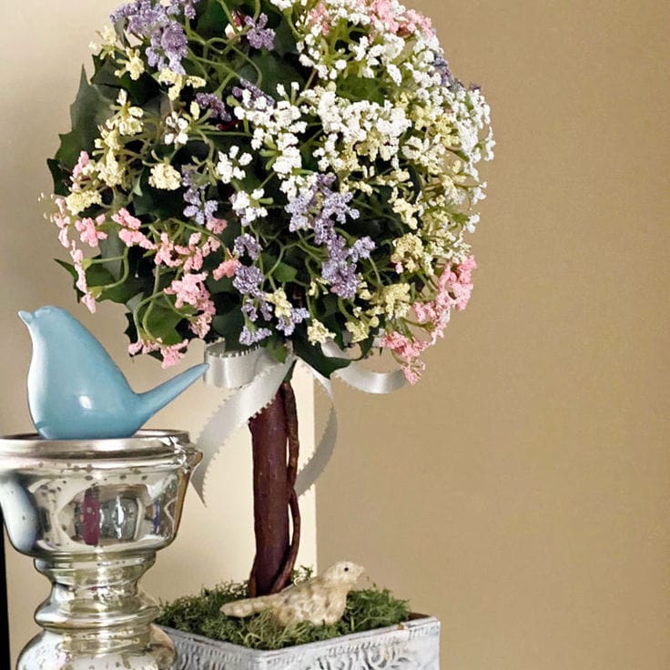 How to Make a Spring Topiary Thrift Store DIY