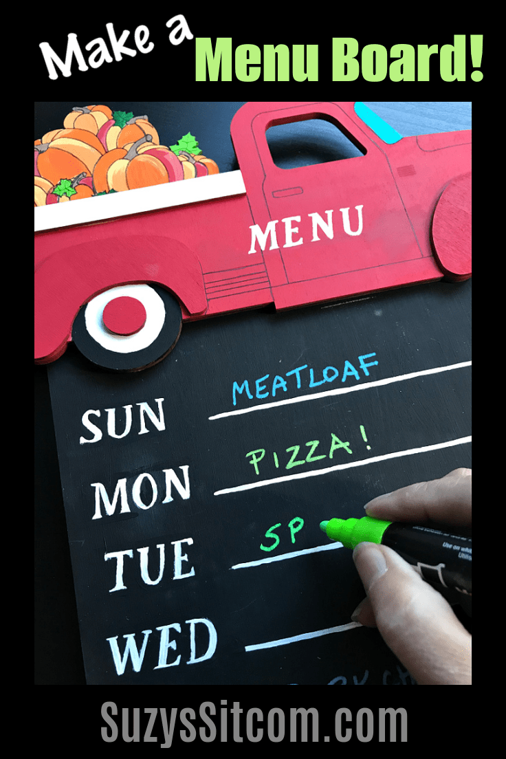 How to make a menu board with wood pieces and chalk paint!