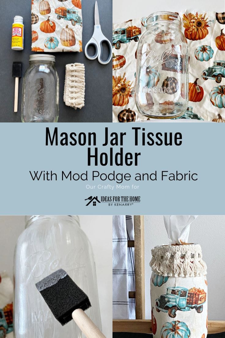 pin collage mason jar tissue holder