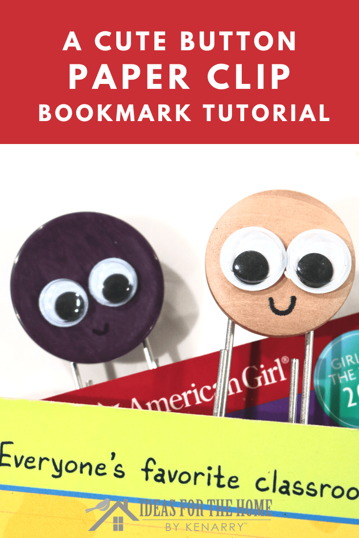 These sweet button paper clip bookmarks are an easy and practical craft that can be made in just a few minutes. Don't struggle with fly-away bookmarks anymore! These adorable paper clip bookmarks will hold your place in the book just fine!