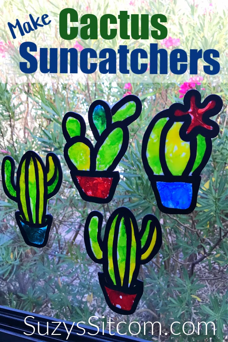 How to make pretty cactus suncatchers with liquid polymer clay.