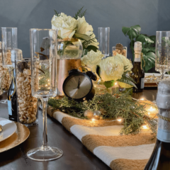Easy New Years Eve Tablescape