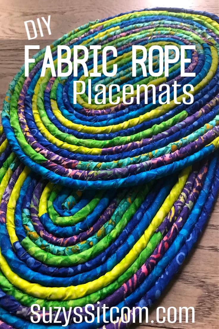 Make fabric rope placemats