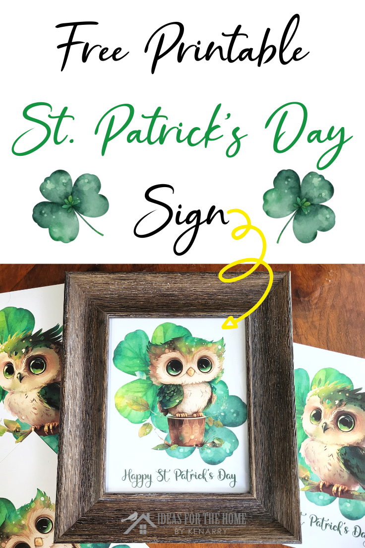 St. Patrick's Day printable sign