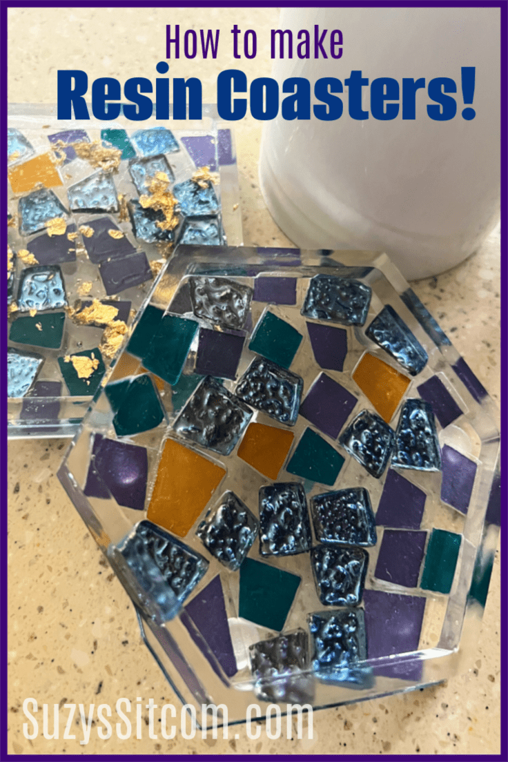 Create beautiful coasters from resin.