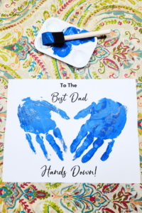Free Printable Best Dad Hands Down: Father's Day Card Idea