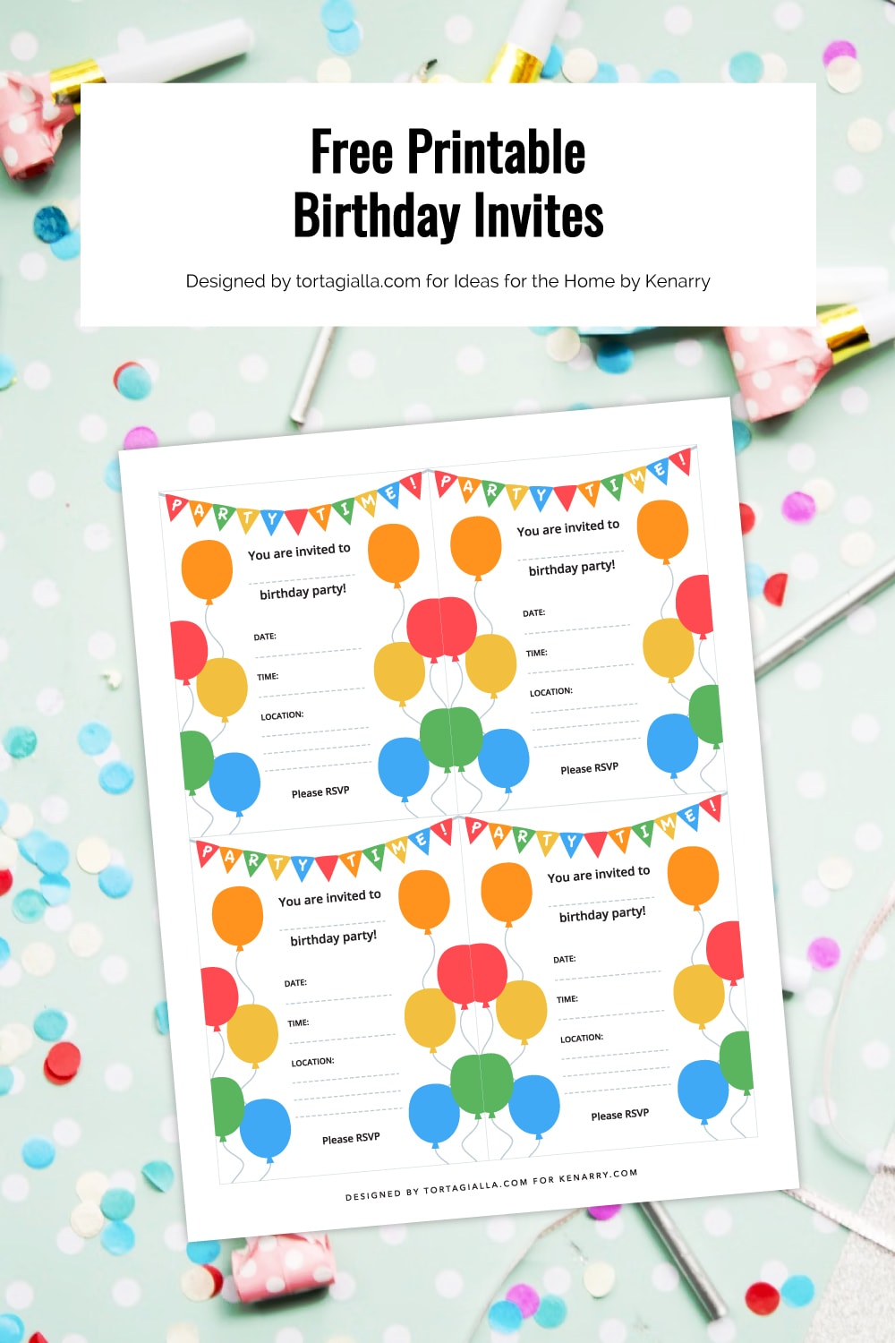 Birthday Invite Printable Free Download - Ideas for the Home