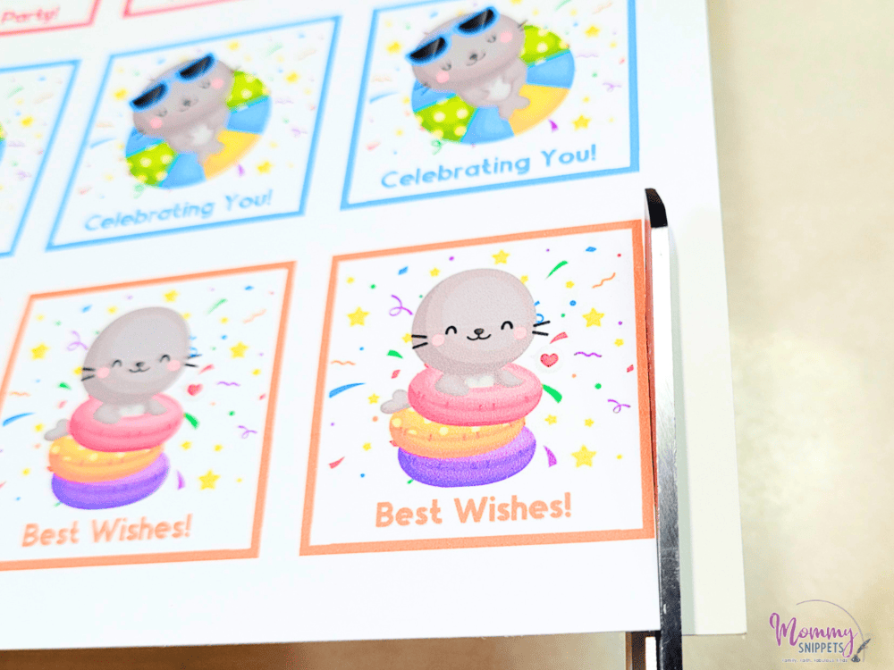 Cutting the Cute Printable Stickers for Birthdays