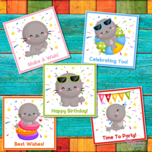 Cute Printable Stickers for Birthdays