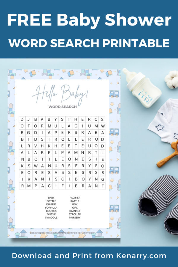 Free Printable Baby Shower Word Search Games - Ideas for the Home