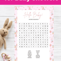 Free Printable Word Search Baby Shower Game