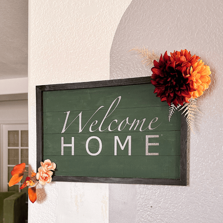 DIY Welcome Home Sign