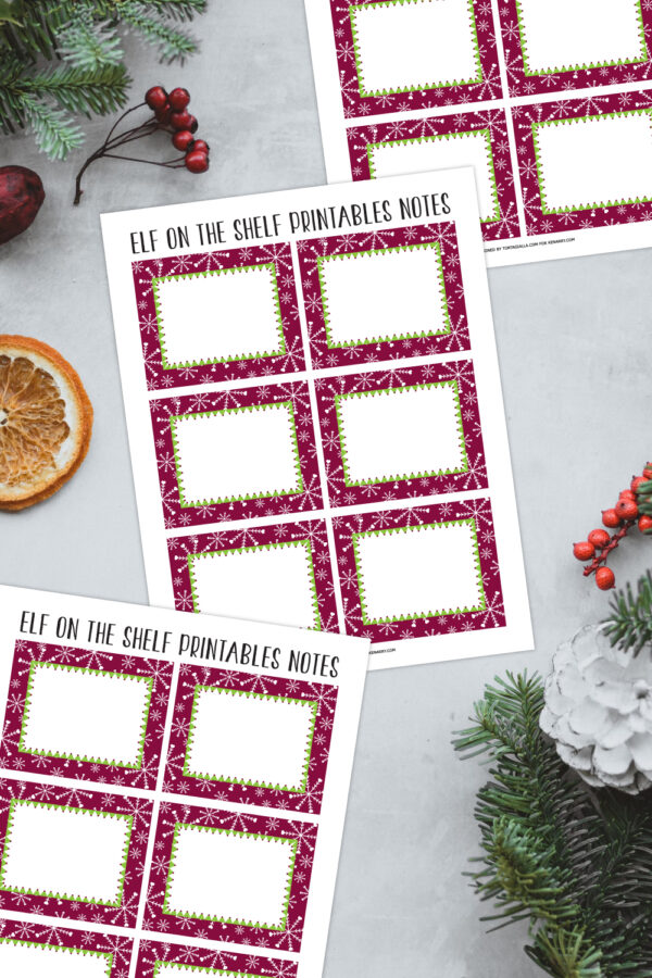 Elf On The Shelf Printables Notes - Ideas for the Home
