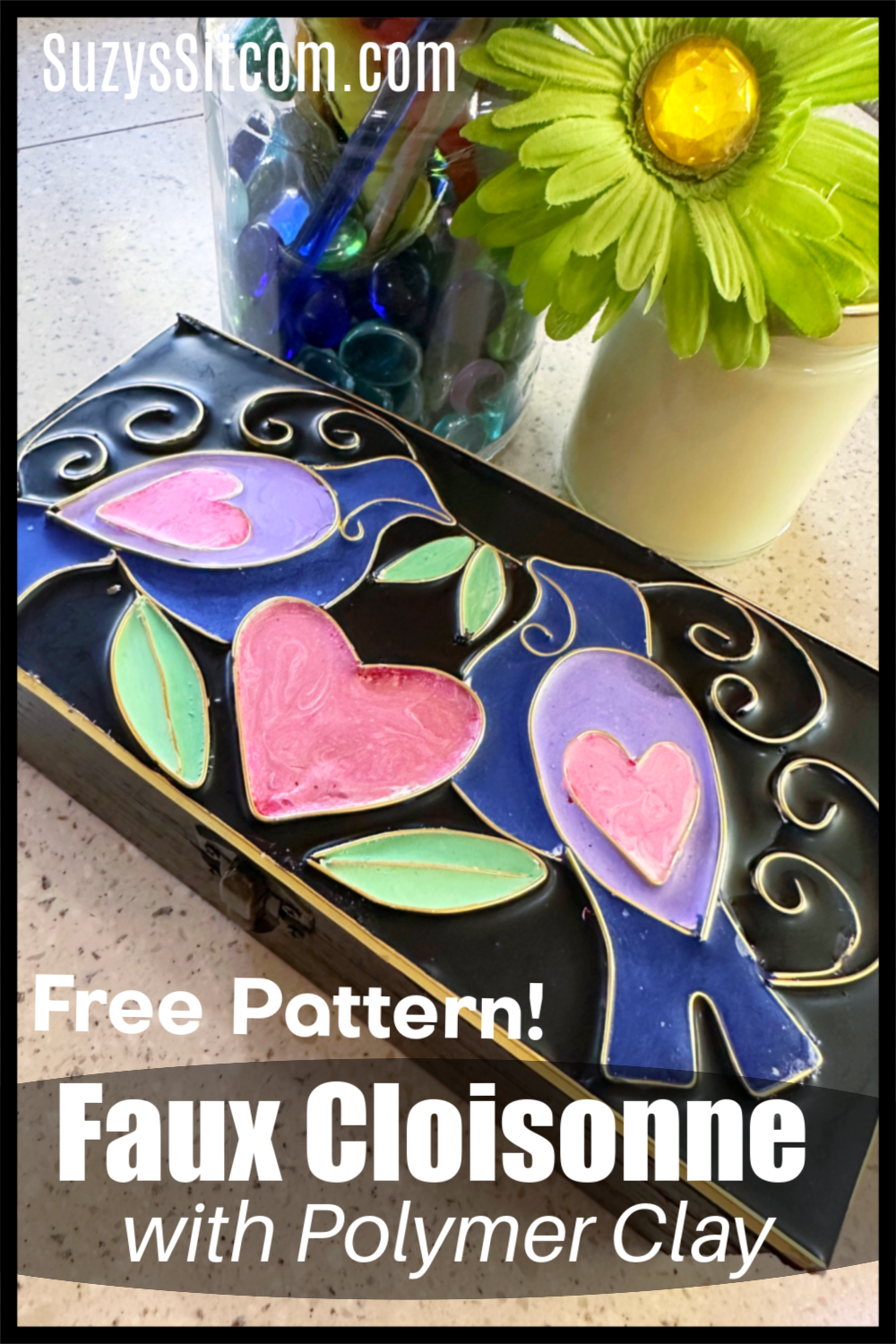 Faux Cloisonne with Polymer Clay