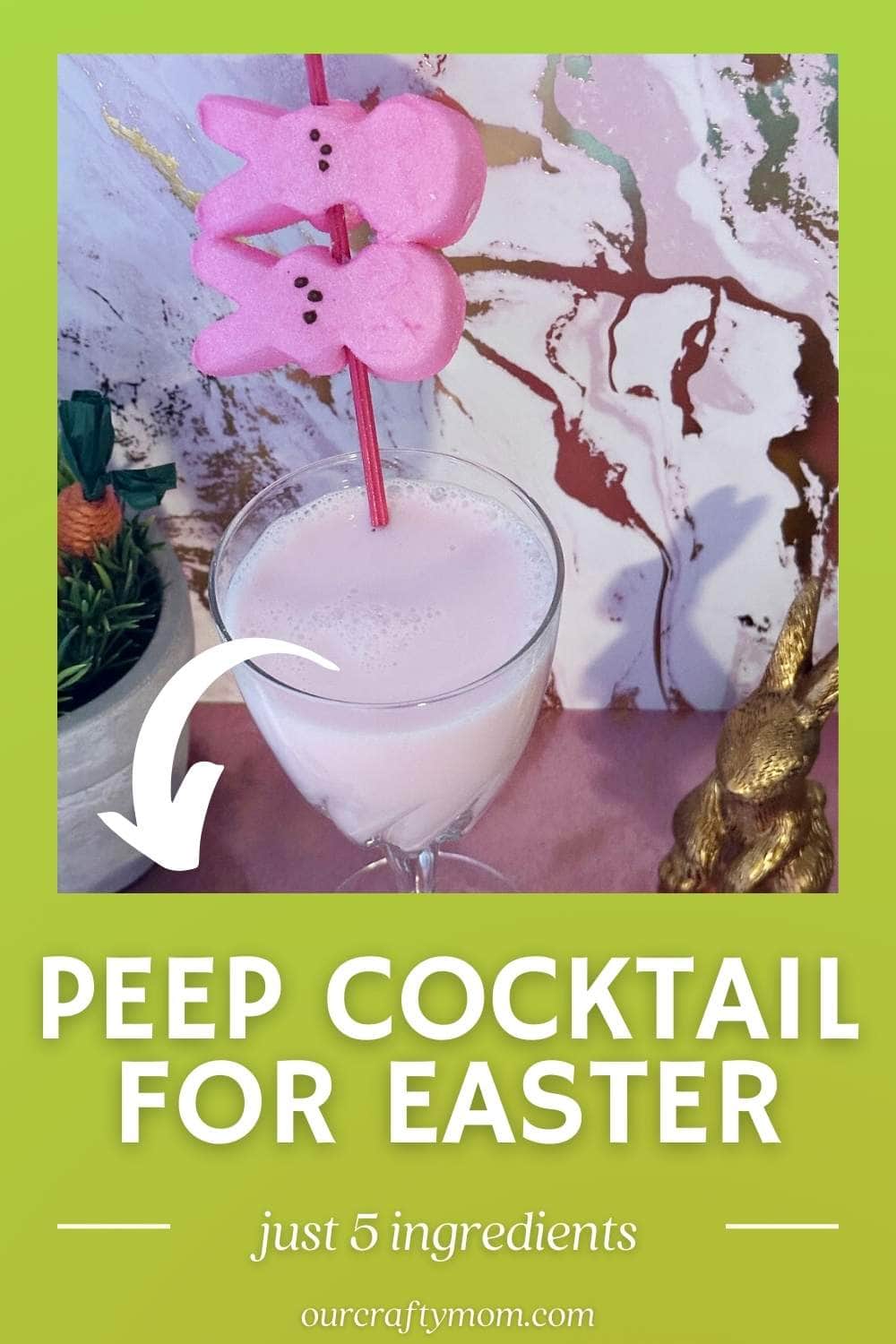 peep cocktail with arrow
