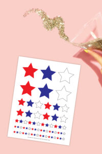 Free Printable Red White and Blue Stars - Ideas for the Home